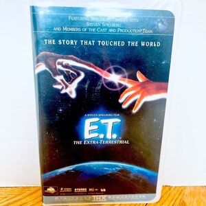 E.T. 1996 VHS Movie With Clam Shell Works MCA Universal